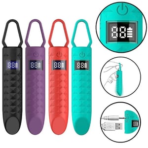 Vibrador Bullet Recarregável Com Visor Led Vibe Toys