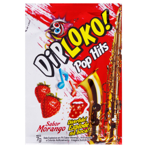 Dip Loko Pop Hits Bala Oral Explosiva 7g