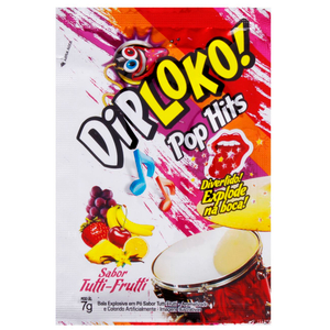 Dip Loko Pop Hits Bala Oral Explosiva 7g