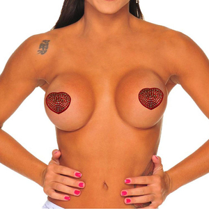 Nipple Cover Coração De Strass Sapeka