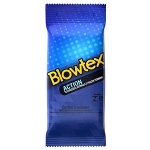 Preservativo Action 6 Unidades Blowtex