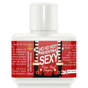 Ho Ho Ho Presentinho Sexy Gel Beijável 15ml Segred Love