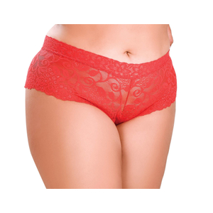 Tanga Delícia Plus Size Hot Flowers