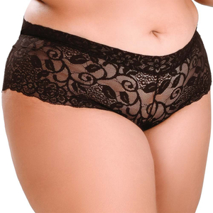 Tanga Delícia Plus Size Hot Flowers