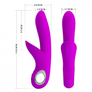 Vibrador Com Estimulador Clitoriano Carol Pretty Love