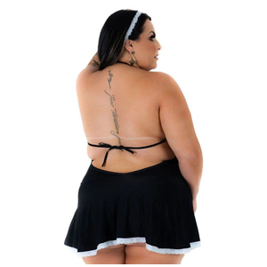 Fantasia Plus Size Empregada De Luxo Pimenta Sexy