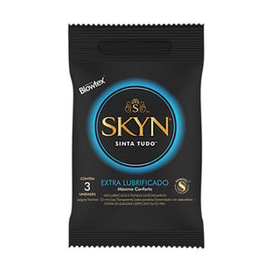 Preservativo Extra Lubrificado Linha Skyn Blowtex 