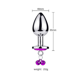 Plug Anal Pingente Com Corrente Tamanho G