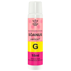 Só Anus Gel Dessensibilizante Anal 18ml Segred Love