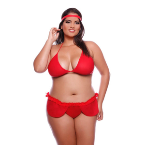 Fantasia Plus Size Noiva Fogosa Mil Toques