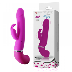 Vibrador Ejaculador Com Estimulador Clitoriano E 12 Modos De Vibração