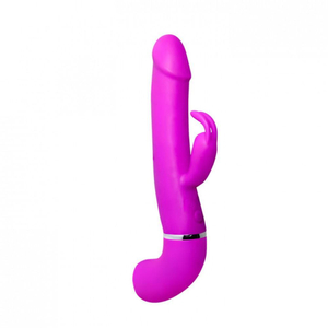 Vibrador Ejaculador Com Estimulador Clitoriano E 12 Modos De Vibração