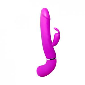 Vibrador Ejaculador Com Estimulador Clitoriano E 12 Modos De Vibração