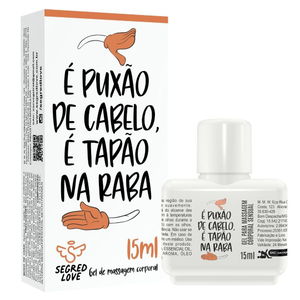 Puxão De Cabelo Lubrificante Ice Com Tatuagem 15ml Segred Love