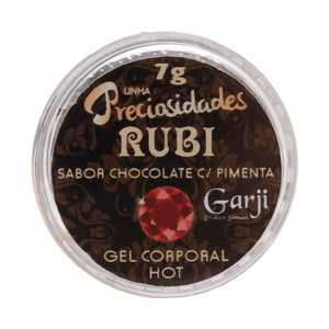 Rubi Gel Lubrificante Beijável Hot 7g Garji