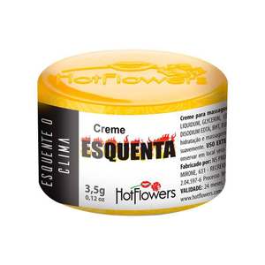 Esquenta Creme Excitante 3,5g Hot Flowers