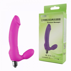 Vibrador Penetrador Duplo Com Glande E Cápsula 10 Vibrações