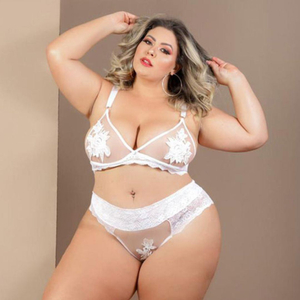 Conjunto Plus Size Mirna Em Tule Sensual Tallyta Moda Apimentada