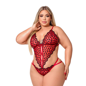 Body Plus Size Mil Corações Tallyta Moda Apimentada