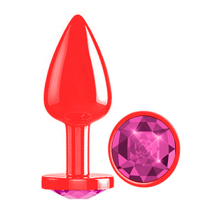 Plug Anal Diamond Colors Vermelho Delicious.