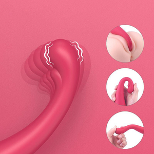 Vibrador Asap Flower Com Estimulador Clitoriano Shande