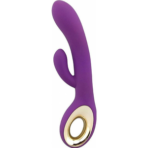 Vibrador Jakiro Em Puro Silicone Com Dupla Estimulação 24x5,6 Cm Vibe Toys