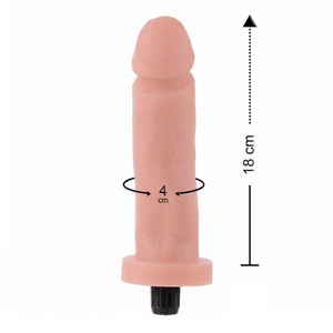 Protese Cyber Com Vibrador 18 X 4 Cm Ktoy