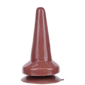 Plug Anal Com Ventosa Hat Macio 15 X 3,9 Cm Ktoy