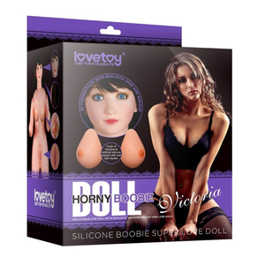 Boneca Inflável Victória Brunette Com Seios Em Silicone Lovetoy