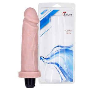 Protese Vibro Cyber Skin 17 X 4cm êxtase