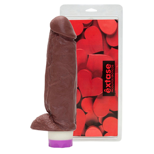 Prótese Com Vibrador Interno E Escroto Kong 16,5 X 4,5cm êxtase