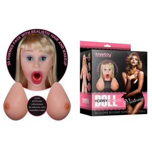 Boneca Inflável Victória Blonde Com Seios Em Silicone Lovetoy