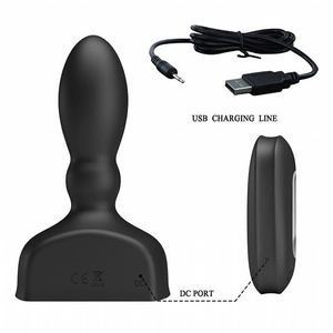 Plug Anal Inflável Harriet 12 Vibrações Com Controle Wireless Pretty Love