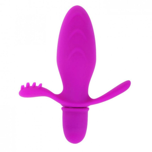 Plug Anal Em Silicone 10 Modos De Vibração Fitch Pretty Love