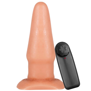 Plug Anal Com Vibro E Ventosa 13x 4,3cm Prazer & Cia