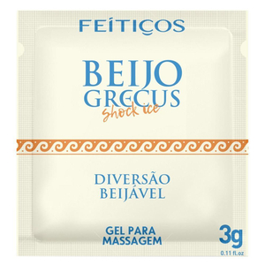 Beijo Grecus Shock Ice Gel Eletrizante Sachê 3g Feitiços