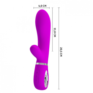 Vibrador Ponto G Thomas Com Silicone Super Soft 7 Vibrações Pretty Love