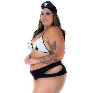 Fantasia Plus Size Mini Xerife Pimenta Sexy