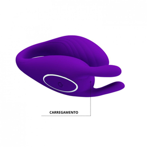 Vibrador De Casal Bill Com Controle Wireless 12 Modos De Vibrações Pretty Love