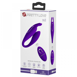 Vibrador De Casal Bill Com Controle Wireless 12 Modos De Vibrações Pretty Love