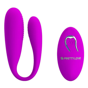 Vibrador De Casal Aldrich Com Controle Wireless 12 Vibrações Pretty Love