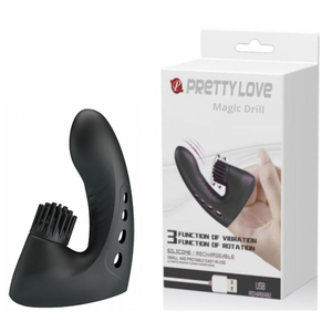 Dedeira Magic Drill Com Estimulador Clitoriano 3 Vibrações Pretty Love