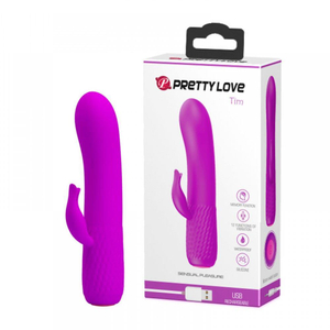 Vibrador Ponto G Omar Com Estimulador Clitoriano 12 Vibrações Pretty Love