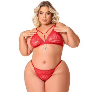 Conjunto Cinderela Plus Size Coleção Kisses Tallyta Moda Apimentada