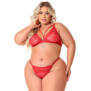 Conjunto Cinderela Plus Size Coleção Kisses Tallyta Moda Apimentada