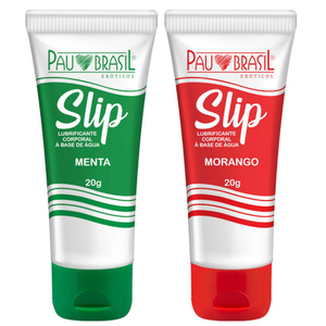 Slip Gel Lubrificante Aromatizado à Base D'água 20g Pau Brasil