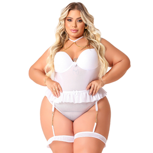 Body Beijo Provocante Plus Size Coleção Kisses Tallyta Moda Apimentada