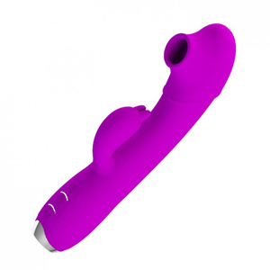 Vibrador Regina Jack Rabbit 3 Em 1 Vibração E Pulsação Pretty Love