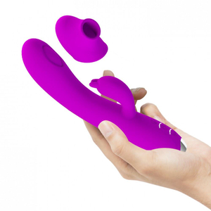 Vibrador Regina Jack Rabbit 3 Em 1 Vibração E Pulsação Pretty Love