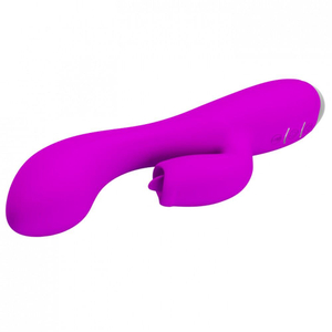 Vibrador Glória Com Língua Estimuladora 12 Vibrações Pretty Love